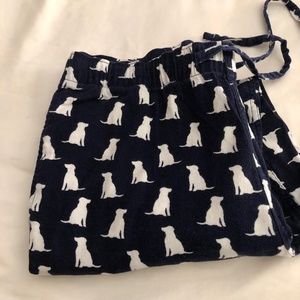 J Crew Mens Pajama bottoms with Labradors size Medium 32 - 34